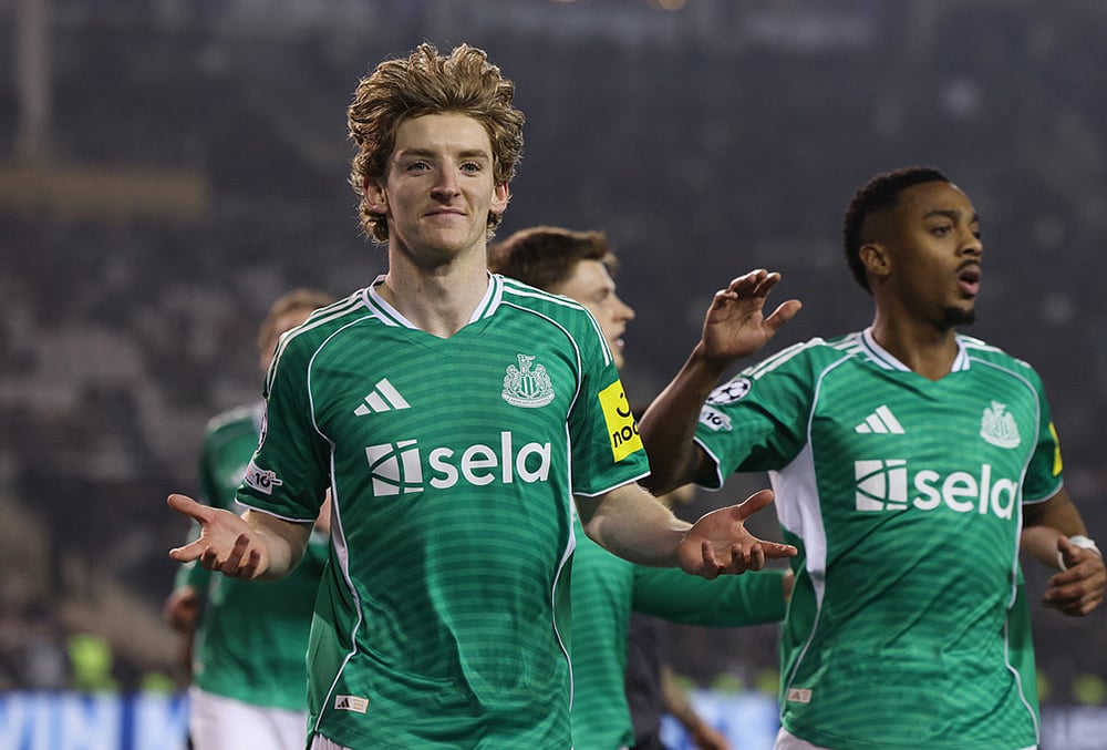 Qarabag and Newcastle Champions League play-off soccer-Anthony Gordon