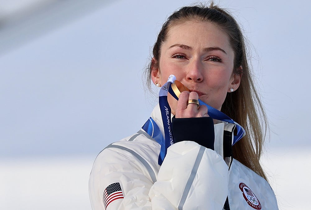 Shiffrin ends her Olympic medal drought by winning slalom gold-2