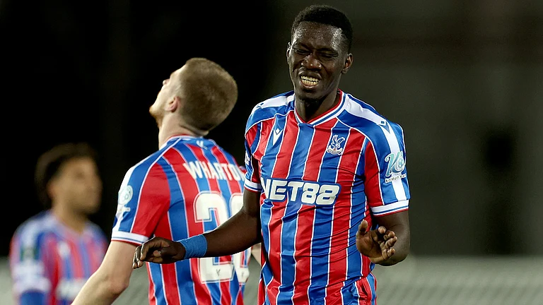 Ismaila Sarr saw a goal disallowed in Crystal Palace's draw with Zrinjski - null