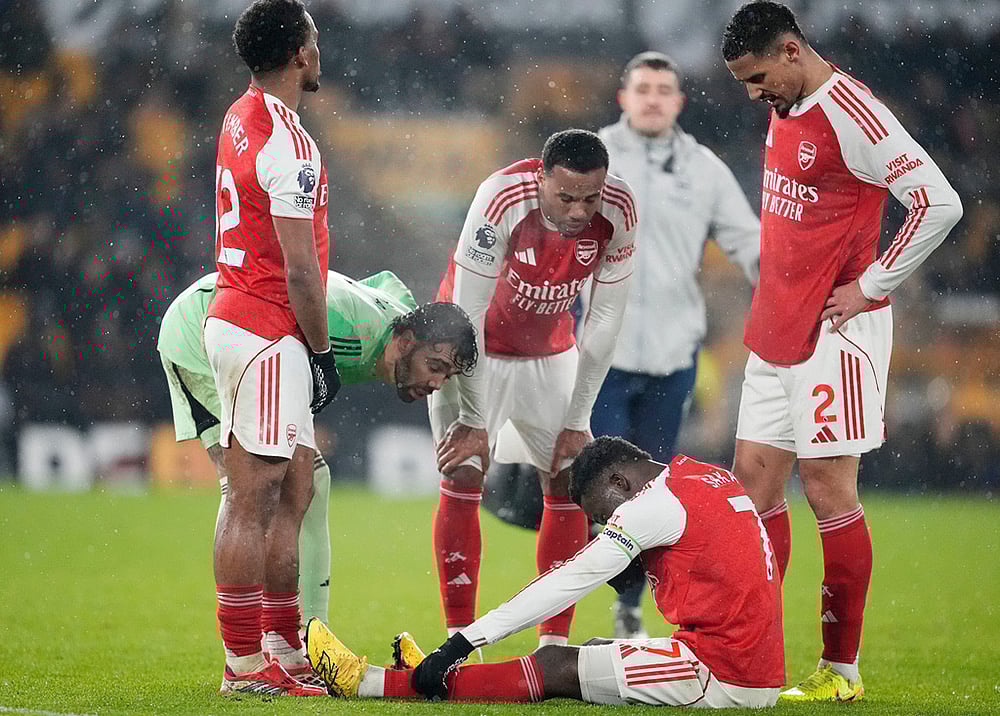 Wolves vs Arsenal English Premier League soccer-Arsenals Bukayo Saka