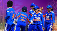 India A Vs Sri Lanka A Highlights, Women’s Asia Cup Rising Stars: Radha Yadav’s Heroics Lead IND-A Into Final | Photo: X/ACCMedia1 : India A women's players celebrate during the ACC Women's Asia Cup Rising Stars match against Nepal on February 17, 2026.