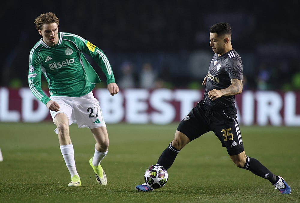 Qarabag and Newcastle Champions League play-off soccer-Pedro Bicalho
