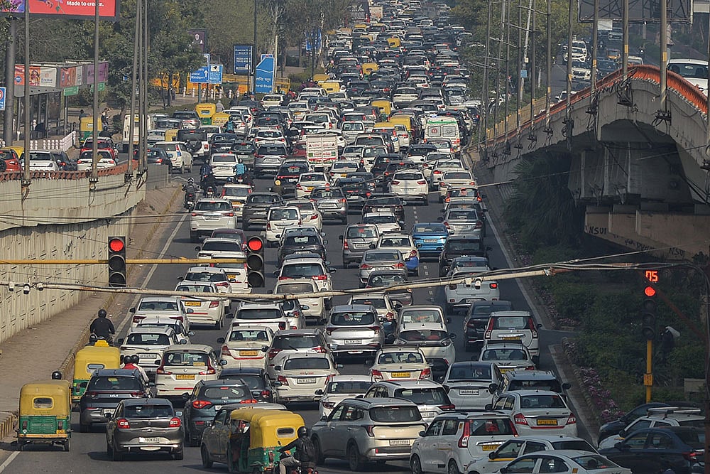 Traffic in Delhi