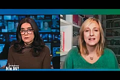 Speaking of the Media’s Silence: Carole Cadwalladr, award-winning investigative journalist (right), on Democracy Now