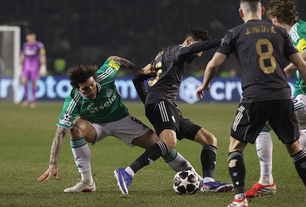 Qarabag and Newcastle Champions League play-off soccer-Sandro Tonali