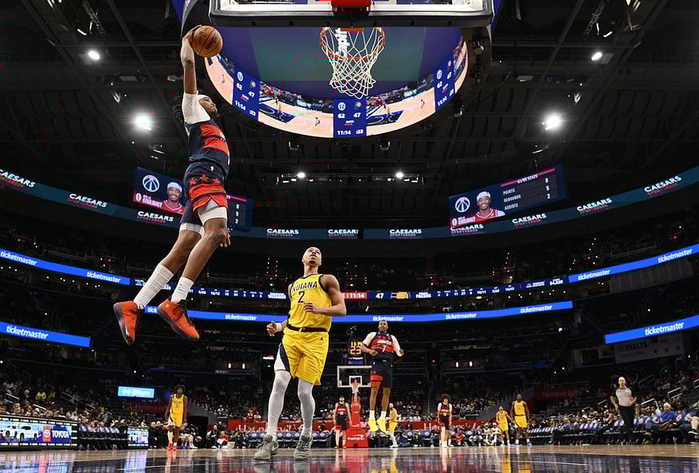 Washington Wizards vs Indiana Pacers NBA basketball-Bilal Coulibaly
