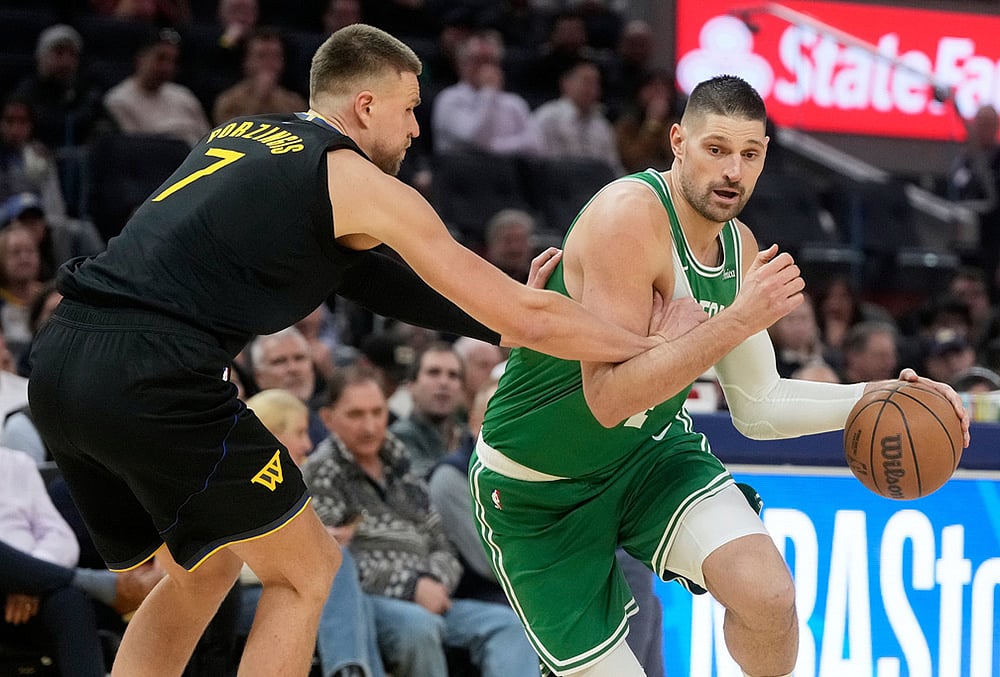 Golden State Warriors Vs Boston Celtics NBA basketball 2025-26-Nikola Vučević