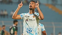 Mohammedan SC 0-2 FC Goa Highlights, ISL: Moreno, Drazic Fire Gaurs To First Win Of The Season | Photo: X/FCGoaOfficial : FC Goa's Pol Moreno celebrates after scoring in the Indian Super League match against Mohammedan SC on February 20, 2026.
