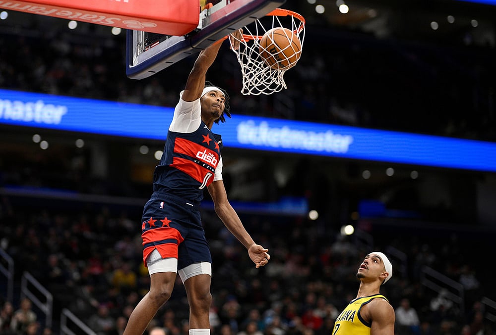 Washington Wizards vs Indiana Pacers NBA basketball-Bilal Coulibaly