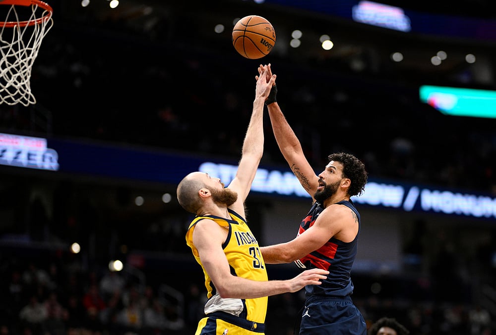 Washington Wizards vs Indiana Pacers NBA basketball-Anthony Gill