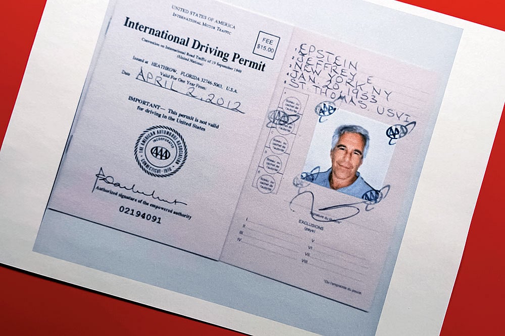 Documents that were released by the US Department of Justice on the Jeffrey Epstein files