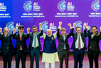 Rival AI Chiefs Share Awkward Spotlight Moment at India Summit Source: PTI : In this image received on Feb. 19, 2026, Prime Minister Narendra Modi joins hands with Google CEO Sundar Pichai, OpenAI CEO Sam Altman and others during the India AI Impact Summit 2026, in New Delhi.