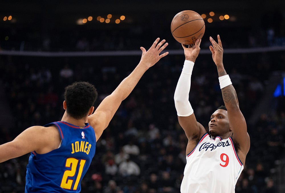 Los Angeles Clippers Vs Denver Nuggets NBA basketball game-Bennedict Mathurin