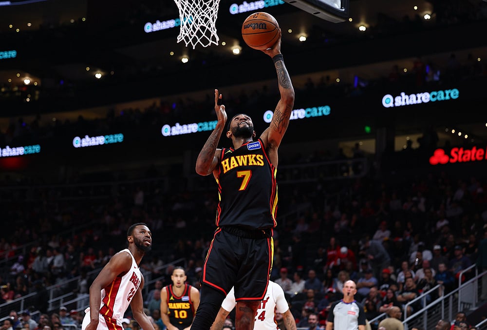 Atlanta Hawks Vs Miami Heat NBA basketball game-Nickeil Alexander-Walker