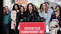 Credit: IMAGO : November 18, 2025, Washington, District Of Columbia, United States: Epstein abuse survivor Haley Robson speaks alongside lawmakers during a news conference on the Epstein Files Transparency Act outside the U.S. Capitol in Washington, D.C., on November 18, 2025. The House is expected to vote on the measure directing the Department of Justice to release all files related to the late accused sex trafficker Jeffrey Epstein