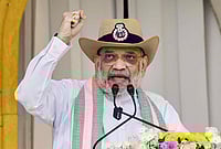 Amit Shah: Central Forces To Stay In West Bengal For 60 Days After Polls | Photo: PTI; Representative images : Union Home Minister Amit Shah during the 87th Raising Day Parade of the Central Reserve Police Force (CRPF), in Guwahati.
