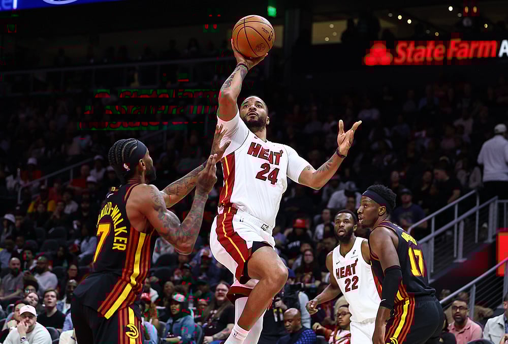 Atlanta Hawks Vs Miami Heat NBA basketball game-Norman Powell