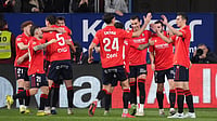 Opta : Osasuna celebrate scoring against Real Madrid.