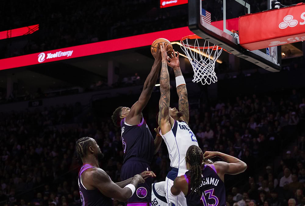 Minnesota Timberwolves Vs Dallas Mavericks NBA basketball game-Anthony Edwards