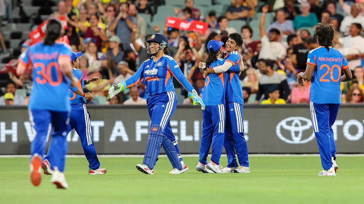 X/BCCI Women : India won the third T20I against Australia to win the series by 2-1 at the Adelaide Oval on February 21, 2026.
