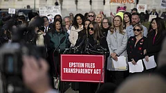 Credit: IMAGO / Anadolu Agency : A press conference on the Epstein Files Transparency Act at the US Capitol WASHINGTON DC, UNITED STATES - NOVEMBER 18: Epstein abuse survivor Marina Lacerda speaks during the press conference on the Epstein Files Transparency Act at the US Capitol in Washington, DC, on November 18, 2025. Celal Gunes / Anadolu Washington United States.