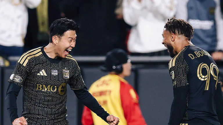 Los Angeles FC Vs Inter Miami Highlights, MLS 2026: LAFC players celebrating their win. - X/@LAFC