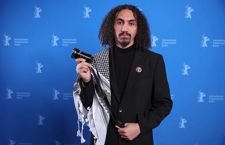 Abdallah Al-Khatib at 76th Berlinale International Film Festival in Berlin. - Reuters