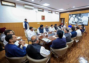 PTI
: Leader of Opposition in the Rajya Sabha and Congress President Mallikarjun Kharge, Leader of Opposition in the Lok Sabha Rahul Gandhi, party leader KC Venugopal and others during a meeting with AICC general secretaries, state in-charges, Pradesh Congress presidents and CLP leaders from six states over the India-US Trade Deal, in New Delhi.