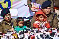 Fear Of Child Kidnapping Triggers Violence Across Jharkhand Ranchi police rescue missing siblings Ranchi, Jan 14 (ANI): Jharkhand Director General of Police (DGP) Tadasha Mishra speaks during a press conference with the two missing children, found after twelve days