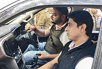 | Photo: PTI : Indian Youth Congress (IYC) National President Uday Bhanu Chib arrives at Tilak Marg Police Station for questioning by Delhi Police in connection with protests at the India AI Impact Summit, in New Delhi.