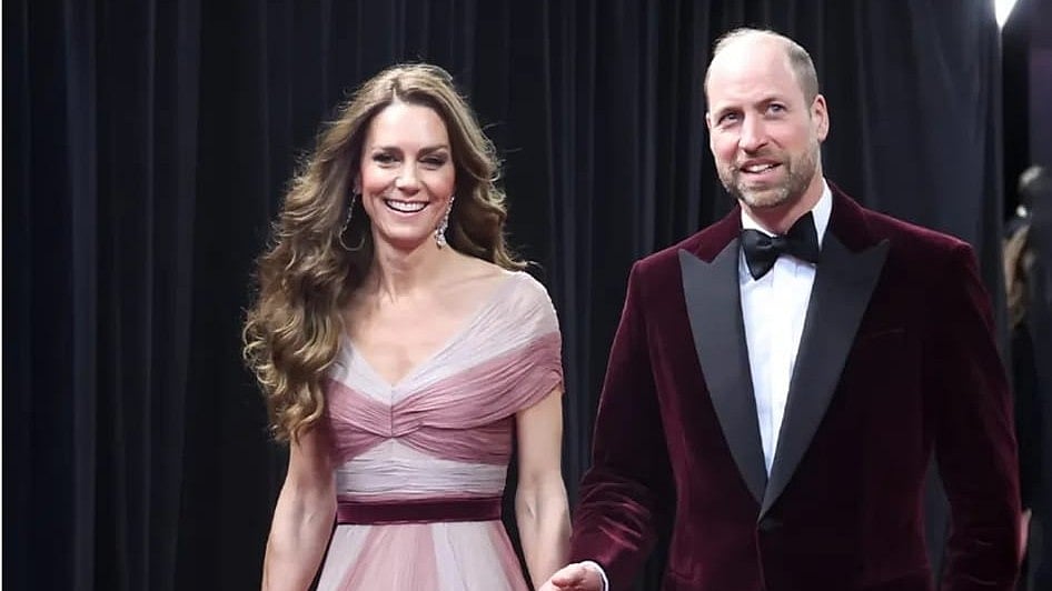 Prince William and Kate Middleton attend BAFTA Film Awards - Instagram