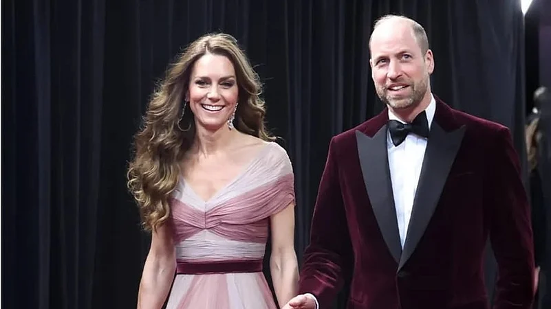 Prince William and Kate Middleton at BAFTA 2026