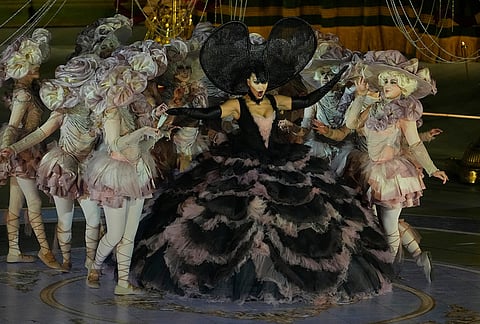 Violetta played by Carolina Lopez Moreno performs during the closing ceremony of the 2026 Winter Olympics, in Verona, Italy.