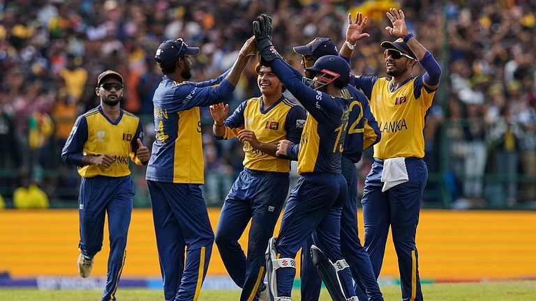 Sri Lanka and New Zealand will lock horns in the Super 8 match of the ICC T20 World Cup 2026 at the R.Premadasa Stadium on February 25, 2026. - AP Photo/Eranga Jayawardena