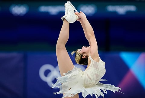Alysa Liu of the United States competes during the women's short program figure skating at the 2026 Winter Olympics, in Milan, Italy, Tuesday, Feb. 17, 2026. 