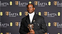 BAFTA 2026 Controversy: BBC Cuts "Free Palestine" From Akinola Davies Jr. Speech In Broadcast Instagram : Akinola Davies Jr. accepts the Outstanding Debut by a British Writer, Director or Producer award for My Father’s Shadow
