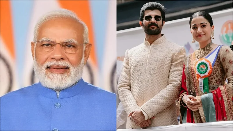 PM Narendra Modi, Rashmika Mandanna, Vijay Deverakonda