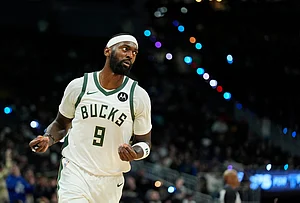 | Photo: AP/Aaron Gash : Milwaukee Bucks' Bobby Portis gestures after making a shot during the second half of an NBA basketball game against the Miami Heat, in Milwaukee.