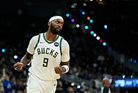 Miami Heat Vs Milwaukee Bucks, NBA 2026: Bucks Surge To 128–117 Win Over Heat | Photo: AP/Aaron Gash : Milwaukee Bucks' Bobby Portis gestures after making a shot during the second half of an NBA basketball game against the Miami Heat, in Milwaukee.
