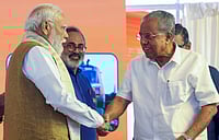 Kerala To Become Keralam, Union Cabinet Sets Renaming Process In Motion Weeks Before Polls IMAGO / Hindustan Times : Prime Minister Narendra Modi shakes hands with State Chief Minister Pinarayi Vijayan during a programme, in Thiruvananthapuram on Friday.