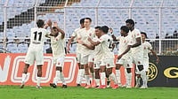 FC Goa Vs SC Delhi Live Streaming, Indian Super League 2025-26: Preview, Head-To-Head – All You Need To Know | Photo: AIFF : SC Delhi players celebrates after Augustine Lalrochana's goal against East Bengal during their Indian Super League match on February 21, 2026.