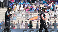 Sri Lanka Vs New Zealand, T20 World Cup Super 8: Colombo Hourly Weather Forecast And R. Premadasa Stadium Pitch Report (AP Photo/Mahesh Kumar A.) : New Zealand's Glenn Phillips, right, celebrates his fifty runs during the T20 World Cup cricket match between Canada and New Zealand in Chennai, India, Tuesday, Feb. 17, 2026.