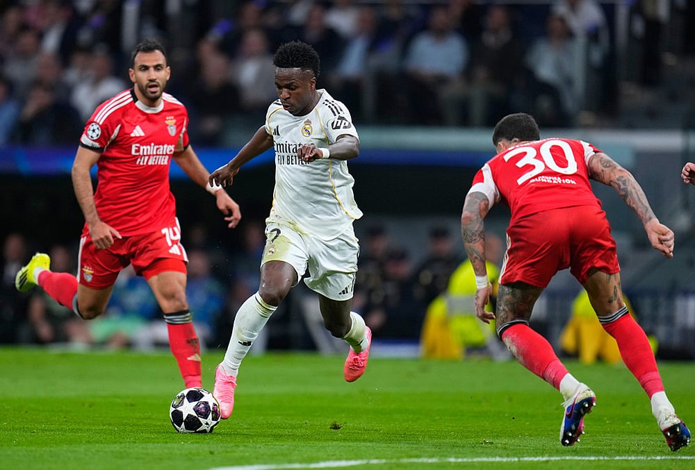Real Madrid Vs Benfica uefa Champions League 2025-26 Playoff-Vinicius Junior