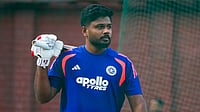 | Photo: PTI/Salman Ali : Sanju Samson makes a comeback in the playing XI for the all-important clash against Zimbabwe at the MA Chidambaram Stadium in Chennai.