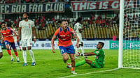 | Photo: AIFF : FC Goa's Dejan Drazic celebrates after scoring during the Indian Super League match against SC Delhi on February 26, 2026.