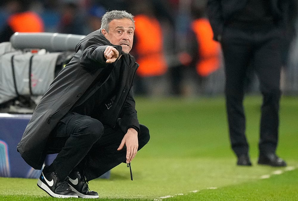 Paris Saint-Germain Vs Monaco uefa Champions League 2025-26 Playoff- Luis Enrique