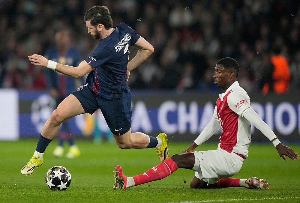 Paris Saint-Germain Vs Monaco uefa Champions League 2025-26 Playoff-Monacos Vanderson