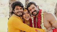 Virosh Wedding: Vijay Deverakonda's Brother Anand Deverakonda Welcomes 'Vadina' Rashmika Mandanna Into Their Family Instagram/Anand Deverakonda : Anand Deverakonda with Vijay Deverakonda and Rashmika Mandanna
