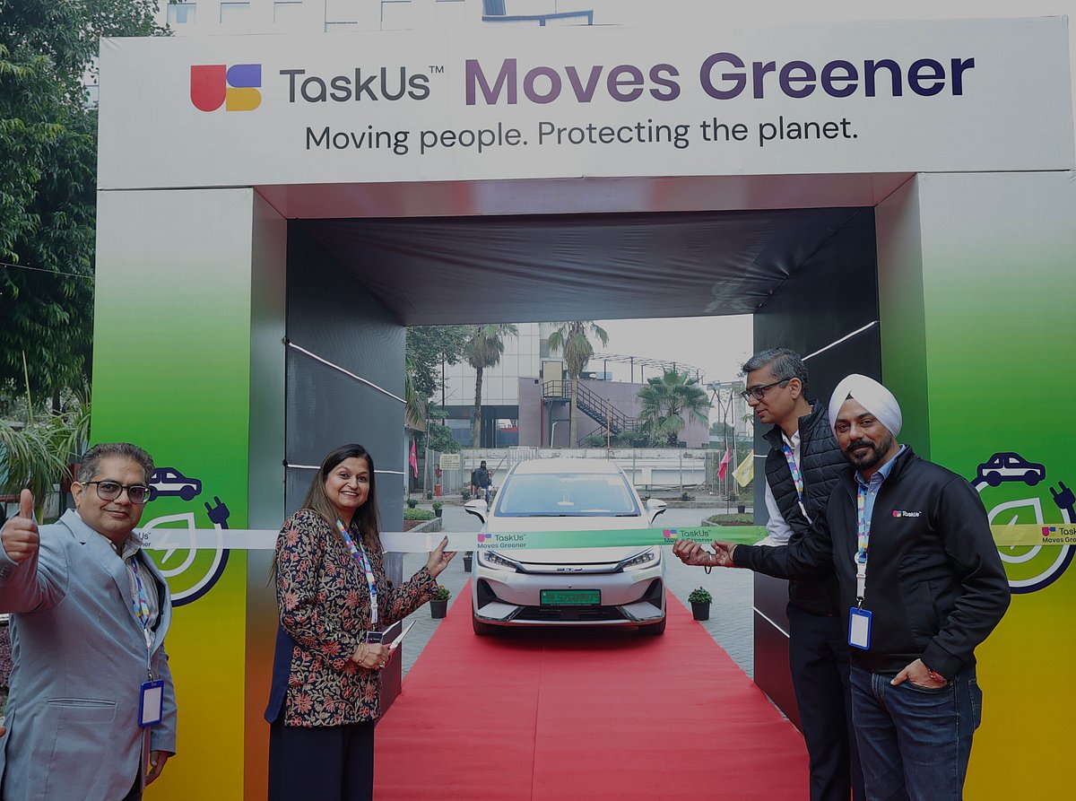 Sapna Bhambani unveiling EV transportation program in Gurugram