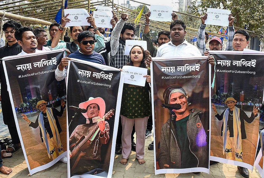 Protest to demand justice for Zubeen Garg